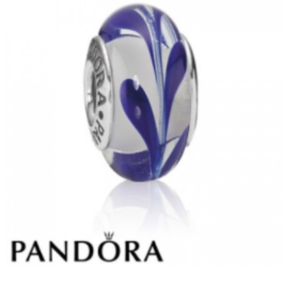 Pandora Blue Swirl Charm - Picture 1 of 4